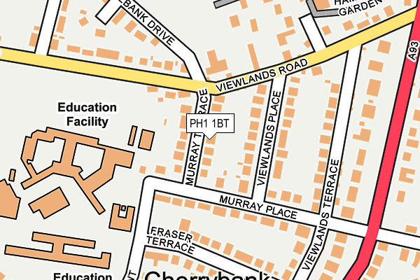 PH1 1BT map - OS OpenMap – Local (Ordnance Survey) PH1 1BT map - OS OpenMap – Local (Ordnance Survey)