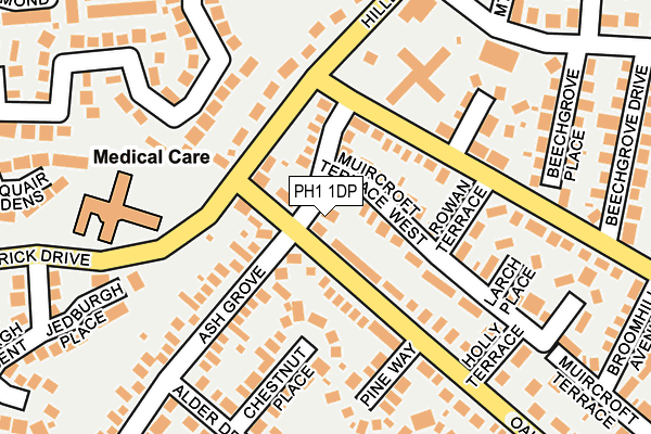 PH1 1DP map - OS OpenMap – Local (Ordnance Survey) PH1 1DP map - OS OpenMap – Local (Ordnance Survey)