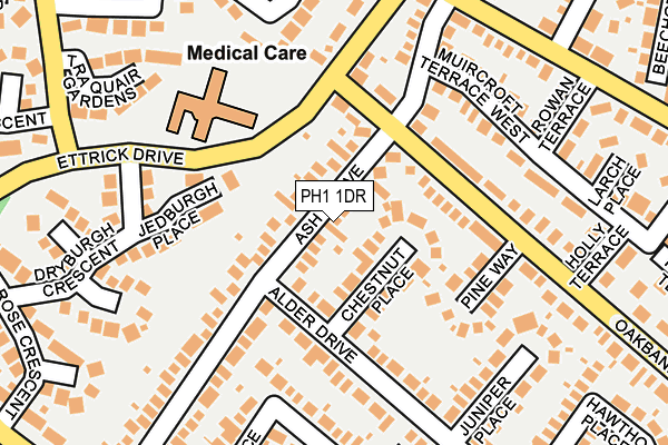 PH1 1DR map - OS OpenMap – Local (Ordnance Survey) PH1 1DR map - OS OpenMap – Local (Ordnance Survey)