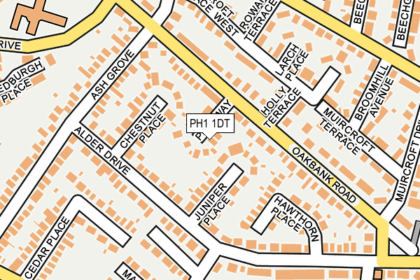 PH1 1DT map - OS OpenMap – Local (Ordnance Survey) PH1 1DT map - OS OpenMap – Local (Ordnance Survey)