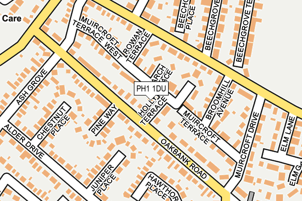 PH1 1DU map - OS OpenMap – Local (Ordnance Survey) PH1 1DU map - OS OpenMap – Local (Ordnance Survey)