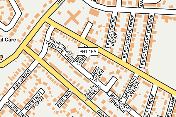 PH1 1EA map - OS OpenMap – Local (Ordnance Survey) PH1 1EA map - OS OpenMap – Local (Ordnance Survey)