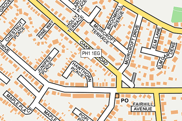 PH1 1EG map - OS OpenMap – Local (Ordnance Survey) PH1 1EG map - OS OpenMap – Local (Ordnance Survey)