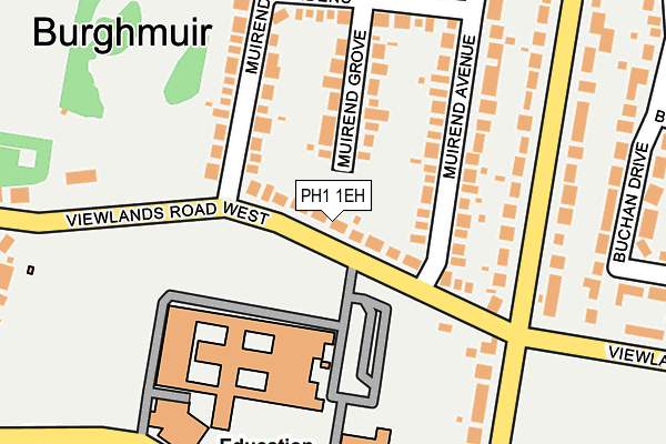 PH1 1EH map - OS OpenMap – Local (Ordnance Survey) PH1 1EH map - OS OpenMap – Local (Ordnance Survey)