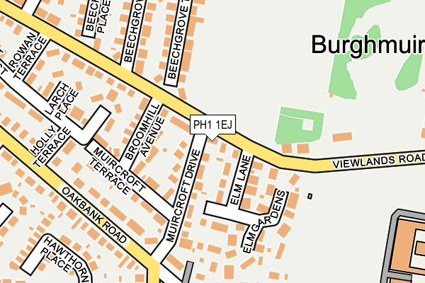 PH1 1EJ map - OS OpenMap – Local (Ordnance Survey) PH1 1EJ map - OS OpenMap – Local (Ordnance Survey)