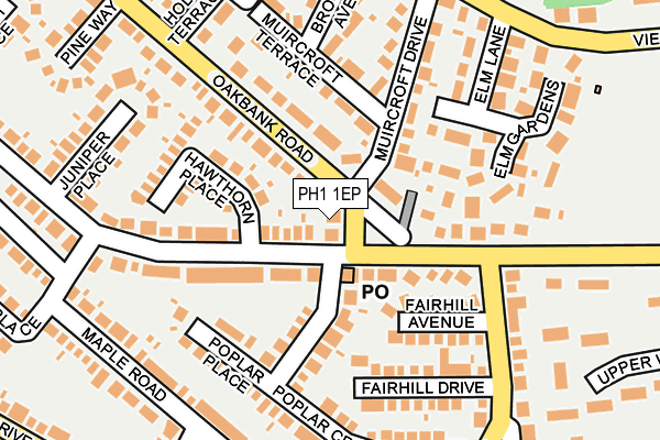 PH1 1EP map - OS OpenMap – Local (Ordnance Survey) PH1 1EP map - OS OpenMap – Local (Ordnance Survey)