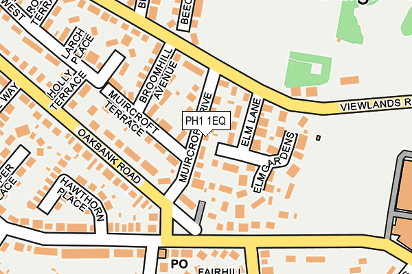 PH1 1EQ map - OS OpenMap – Local (Ordnance Survey) PH1 1EQ map - OS OpenMap – Local (Ordnance Survey)
