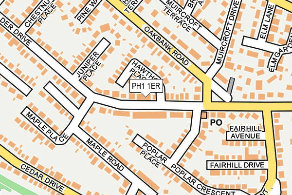 PH1 1ER map - OS OpenMap – Local (Ordnance Survey) PH1 1ER map - OS OpenMap – Local (Ordnance Survey)