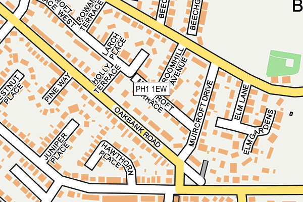 PH1 1EW map - OS OpenMap – Local (Ordnance Survey) PH1 1EW map - OS OpenMap – Local (Ordnance Survey)