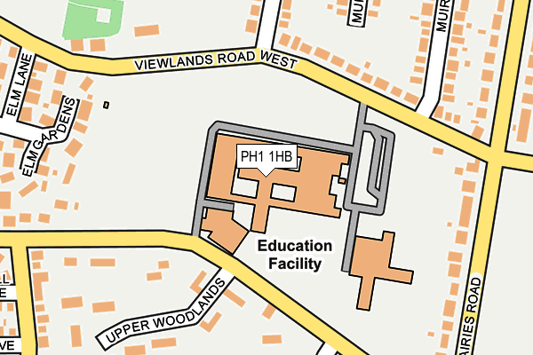 PH1 1HB map - OS OpenMap – Local (Ordnance Survey) PH1 1HB map - OS OpenMap – Local (Ordnance Survey)