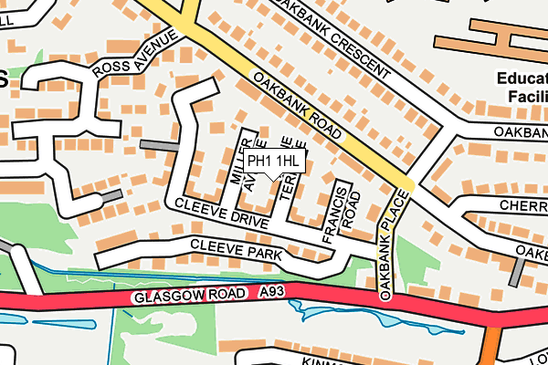 PH1 1HL map - OS OpenMap – Local (Ordnance Survey)