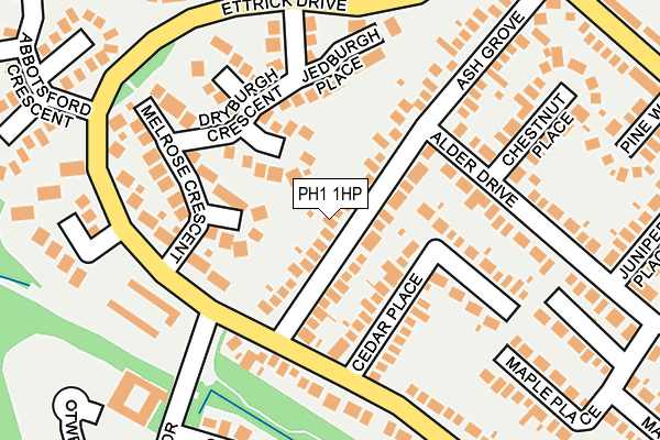 PH1 1HP map - OS OpenMap – Local (Ordnance Survey) PH1 1HP map - OS OpenMap – Local (Ordnance Survey)