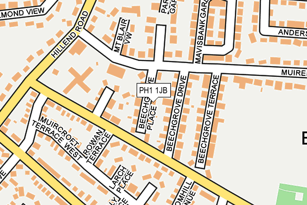 PH1 1JB map - OS OpenMap – Local (Ordnance Survey) PH1 1JB map - OS OpenMap – Local (Ordnance Survey)