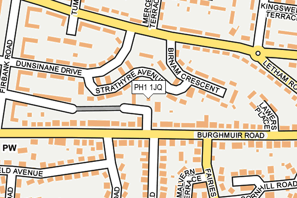 PH1 1JQ map - OS OpenMap – Local (Ordnance Survey) PH1 1JQ map - OS OpenMap – Local (Ordnance Survey)