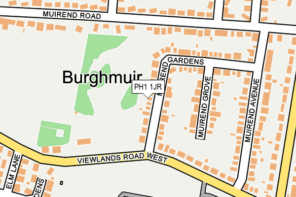 PH1 1JR map - OS OpenMap – Local (Ordnance Survey) PH1 1JR map - OS OpenMap – Local (Ordnance Survey)