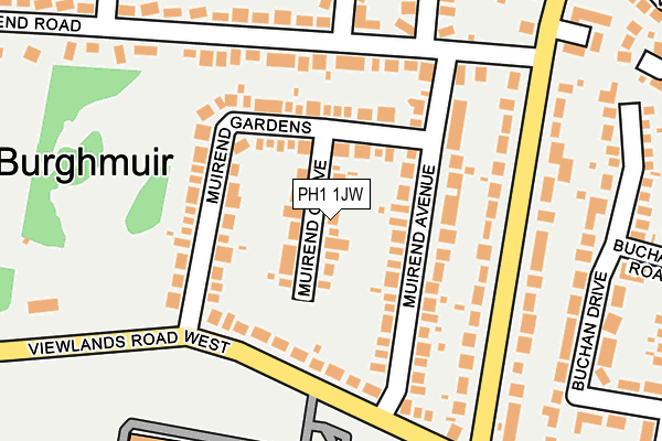 PH1 1JW map - OS OpenMap – Local (Ordnance Survey) PH1 1JW map - OS OpenMap – Local (Ordnance Survey)