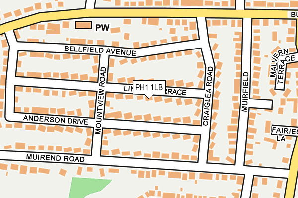 PH1 1LB map - OS OpenMap – Local (Ordnance Survey) PH1 1LB map - OS OpenMap – Local (Ordnance Survey)