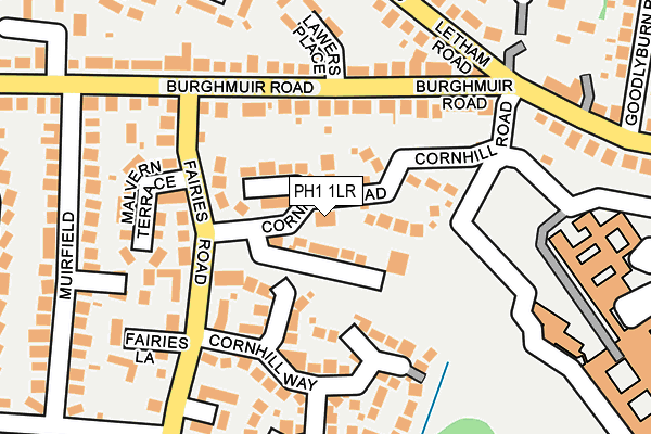 PH1 1LR map - OS OpenMap – Local (Ordnance Survey) PH1 1LR map - OS OpenMap – Local (Ordnance Survey)
