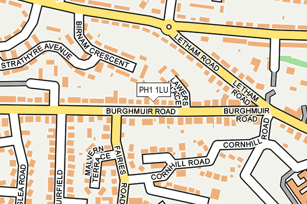PH1 1LU map - OS OpenMap – Local (Ordnance Survey) PH1 1LU map - OS OpenMap – Local (Ordnance Survey)