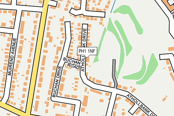 PH1 1NF map - OS OpenMap – Local (Ordnance Survey) PH1 1NF map - OS OpenMap – Local (Ordnance Survey)