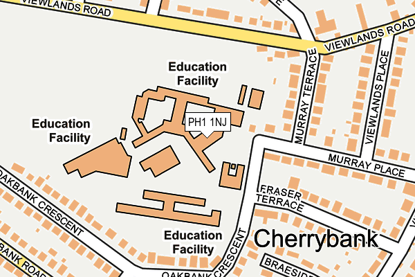 PH1 1NJ map - OS OpenMap – Local (Ordnance Survey)