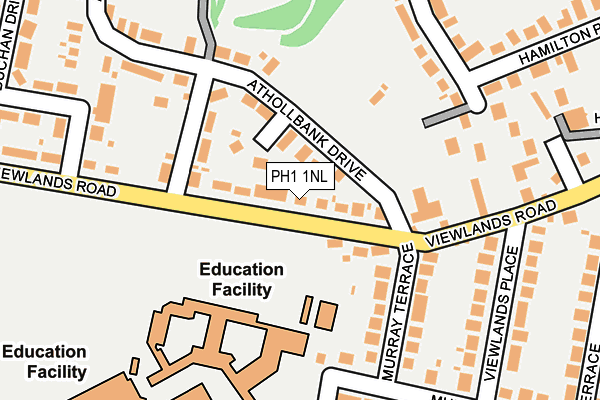 PH1 1NL map - OS OpenMap – Local (Ordnance Survey) PH1 1NL map - OS OpenMap – Local (Ordnance Survey)