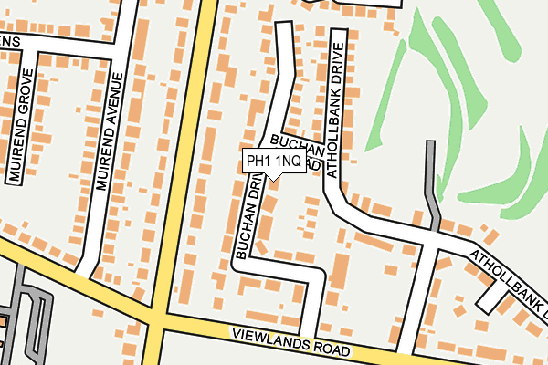 PH1 1NQ map - OS OpenMap – Local (Ordnance Survey) PH1 1NQ map - OS OpenMap – Local (Ordnance Survey)