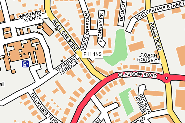 PH1 1NS map - OS OpenMap – Local (Ordnance Survey) PH1 1NS map - OS OpenMap – Local (Ordnance Survey)