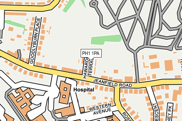 PH1 1PA map - OS OpenMap – Local (Ordnance Survey) PH1 1PA map - OS OpenMap – Local (Ordnance Survey)