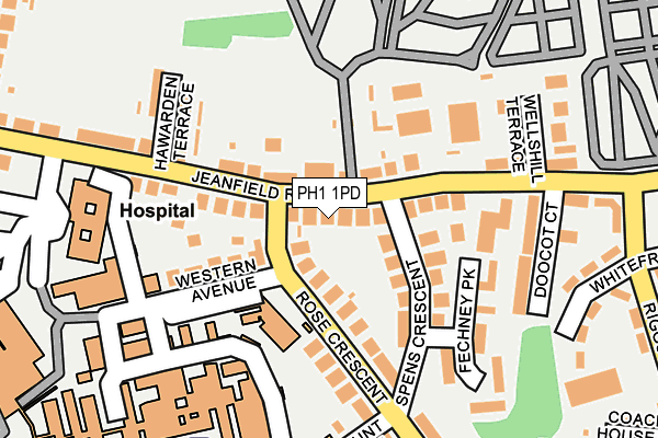 PH1 1PD map - OS OpenMap – Local (Ordnance Survey) PH1 1PD map - OS OpenMap – Local (Ordnance Survey)