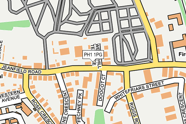 PH1 1PG map - OS OpenMap – Local (Ordnance Survey) PH1 1PG map - OS OpenMap – Local (Ordnance Survey)