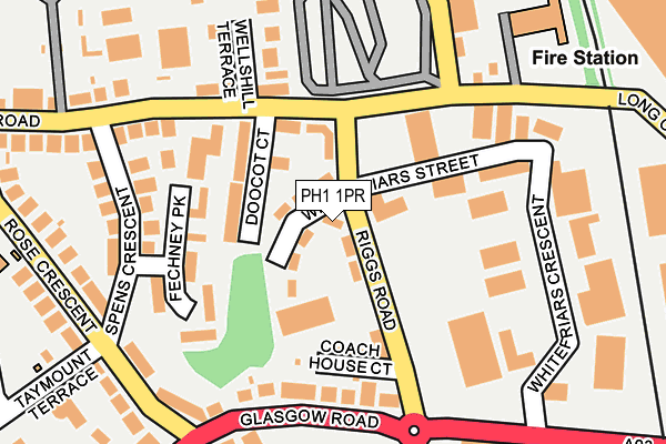 PH1 1PR map - OS OpenMap – Local (Ordnance Survey) PH1 1PR map - OS OpenMap – Local (Ordnance Survey)
