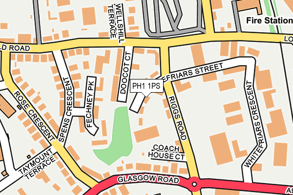PH1 1PS map - OS OpenMap – Local (Ordnance Survey) PH1 1PS map - OS OpenMap – Local (Ordnance Survey)