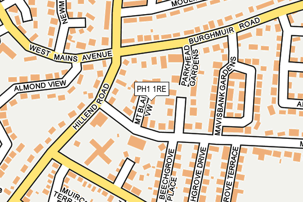 PH1 1RE map - OS OpenMap – Local (Ordnance Survey) PH1 1RE map - OS OpenMap – Local (Ordnance Survey)