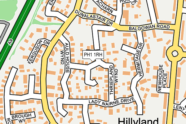 PH1 1RH map - OS OpenMap – Local (Ordnance Survey) PH1 1RH map - OS OpenMap – Local (Ordnance Survey)