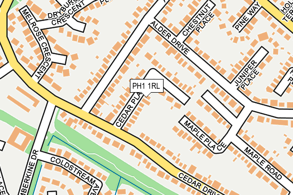 PH1 1RL map - OS OpenMap – Local (Ordnance Survey) PH1 1RL map - OS OpenMap – Local (Ordnance Survey)