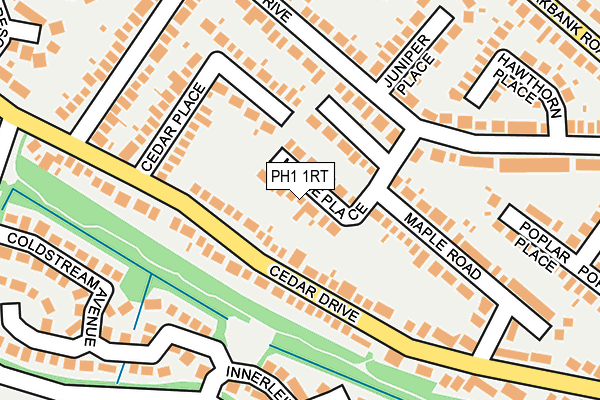 PH1 1RT map - OS OpenMap – Local (Ordnance Survey) PH1 1RT map - OS OpenMap – Local (Ordnance Survey)