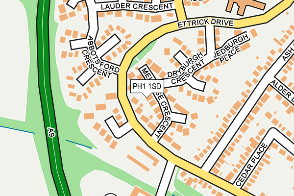 PH1 1SD map - OS OpenMap – Local (Ordnance Survey) PH1 1SD map - OS OpenMap – Local (Ordnance Survey)