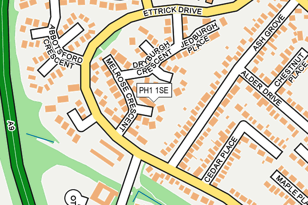 PH1 1SE map - OS OpenMap – Local (Ordnance Survey) PH1 1SE map - OS OpenMap – Local (Ordnance Survey)