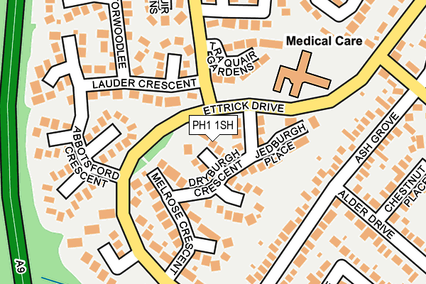 PH1 1SH map - OS OpenMap – Local (Ordnance Survey) PH1 1SH map - OS OpenMap – Local (Ordnance Survey)