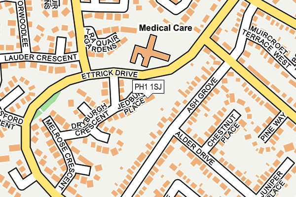 PH1 1SJ map - OS OpenMap – Local (Ordnance Survey) PH1 1SJ map - OS OpenMap – Local (Ordnance Survey)