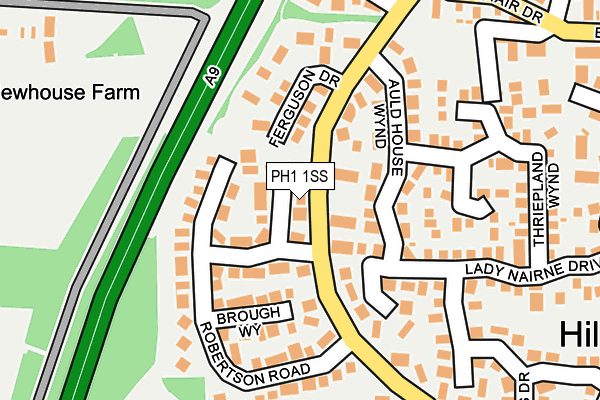 PH1 1SS map - OS OpenMap – Local (Ordnance Survey) PH1 1SS map - OS OpenMap – Local (Ordnance Survey)