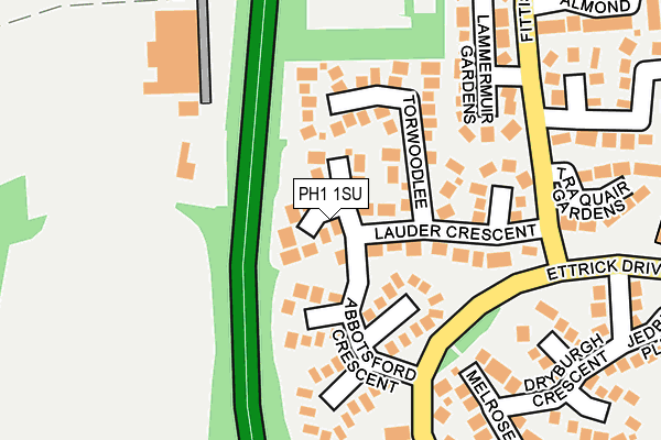 PH1 1SU map - OS OpenMap – Local (Ordnance Survey) PH1 1SU map - OS OpenMap – Local (Ordnance Survey)