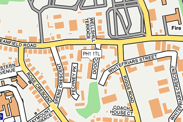 PH1 1TL map - OS OpenMap – Local (Ordnance Survey) PH1 1TL map - OS OpenMap – Local (Ordnance Survey)