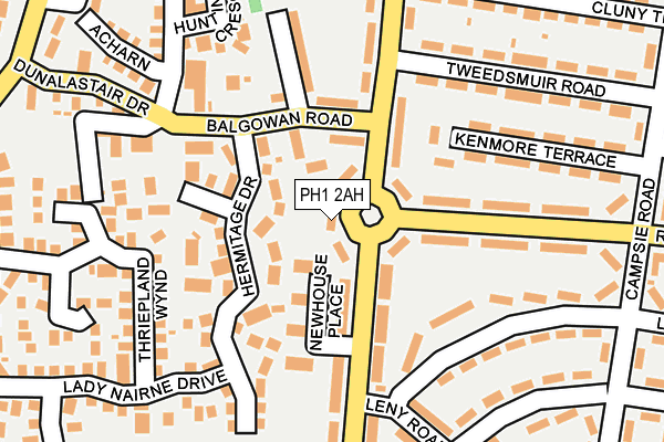 PH1 2AH map - OS OpenMap – Local (Ordnance Survey) PH1 2AH map - OS OpenMap – Local (Ordnance Survey)