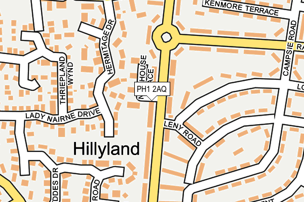 PH1 2AQ map - OS OpenMap – Local (Ordnance Survey) PH1 2AQ map - OS OpenMap – Local (Ordnance Survey)