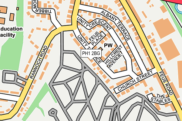 PH1 2BG map - OS OpenMap – Local (Ordnance Survey) PH1 2BG map - OS OpenMap – Local (Ordnance Survey)