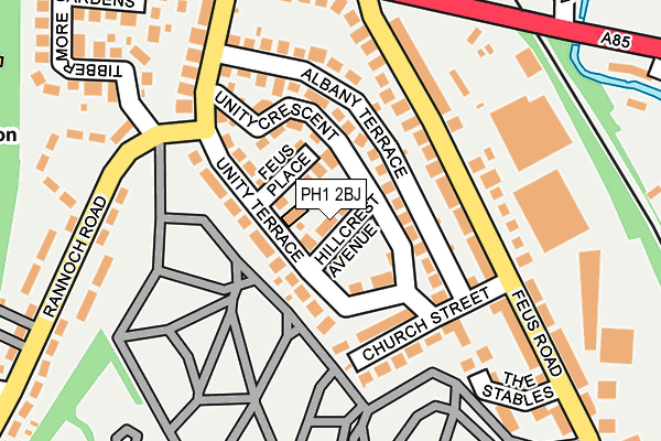 PH1 2BJ map - OS OpenMap – Local (Ordnance Survey) PH1 2BJ map - OS OpenMap – Local (Ordnance Survey)