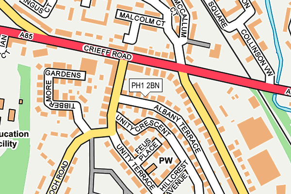 PH1 2BN map - OS OpenMap – Local (Ordnance Survey) PH1 2BN map - OS OpenMap – Local (Ordnance Survey)