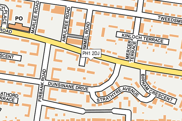PH1 2DJ map - OS OpenMap – Local (Ordnance Survey) PH1 2DJ map - OS OpenMap – Local (Ordnance Survey)